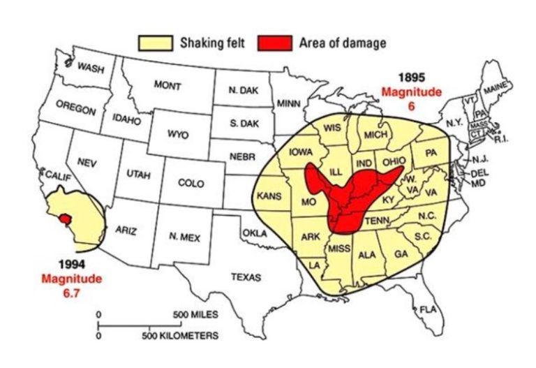 New Madrid fault line